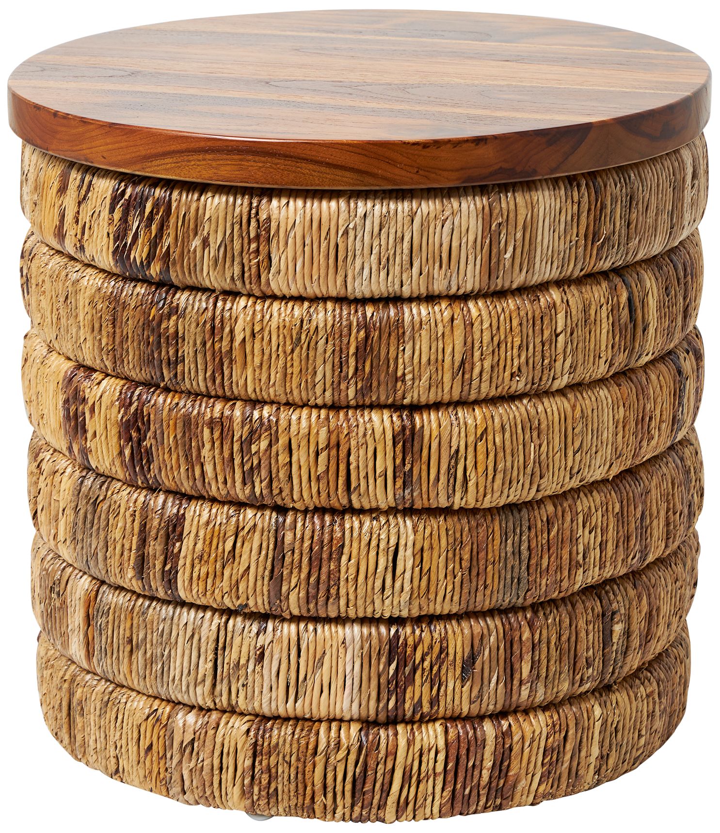 Image 2 Jakarta 17 3/4" Wide Brown Seagrass Round Accent End Table