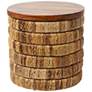 Jakarta 17 3/4" Wide Brown Seagrass Round Accent End Table