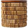 Jakarta 17 3/4" Wide Brown Seagrass Round Accent End Table