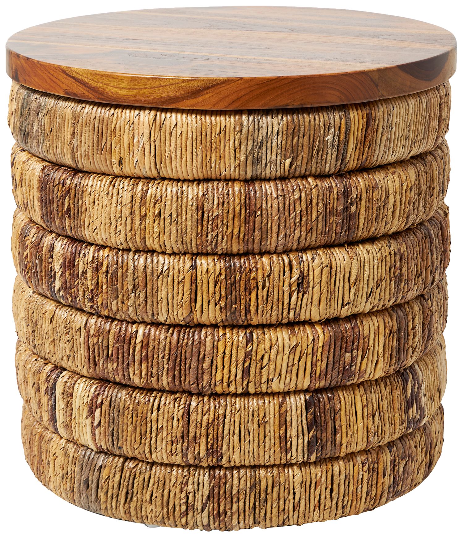 Image 5 Jakarta 17 3/4" Wide Brown Seagrass Round Accent End Table more views