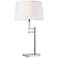 Jake Polished Nickel and Clear Acrylic LED Table Lamp by Ralph Lauren