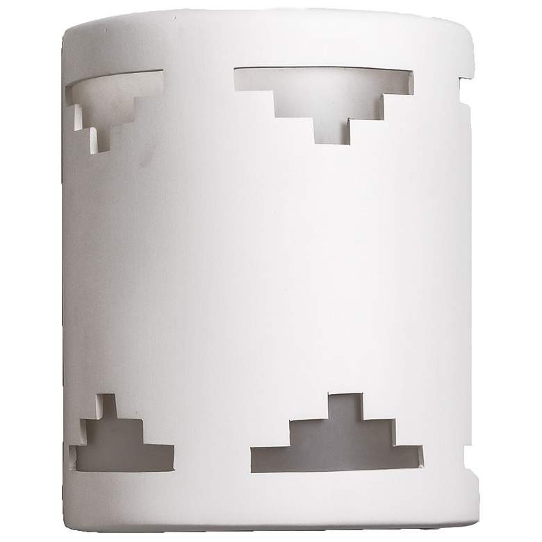 Image 1 Jaken-10-Inch-High-Ceramic-Paintable-LED-Outdoor-Wall-Light