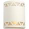 Jaken-10-Inch-High-Row-of-Triangles-Ceramic-Paintable-White-Up/Down-LED
