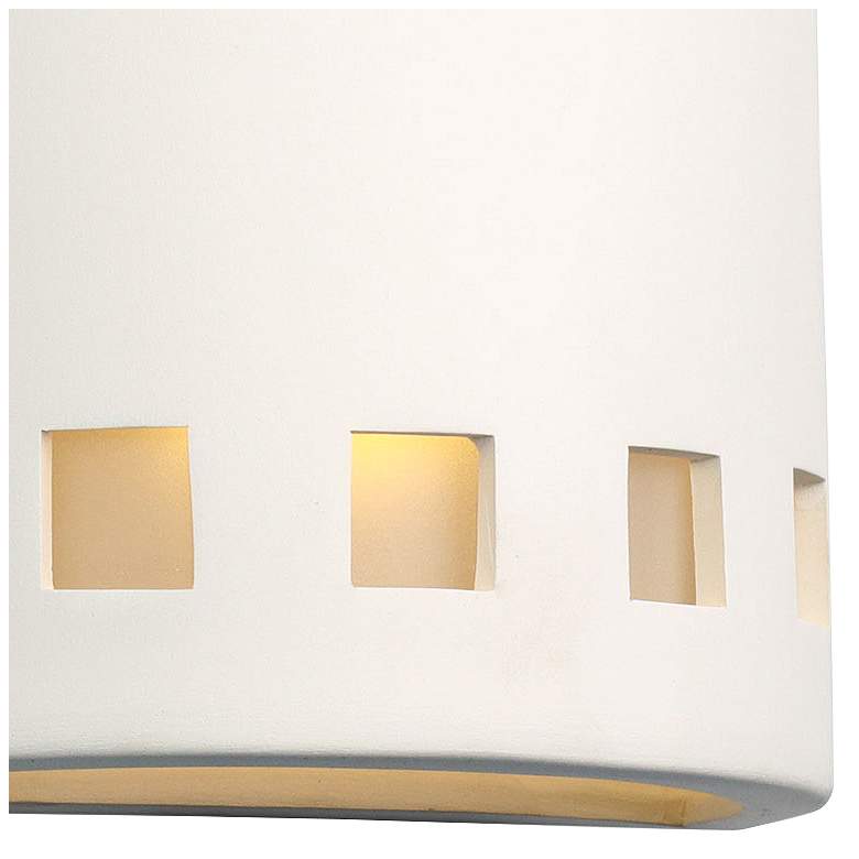 Image 3 Jaken 10" High White Row of Squares LED Outdoor Wall Light more views