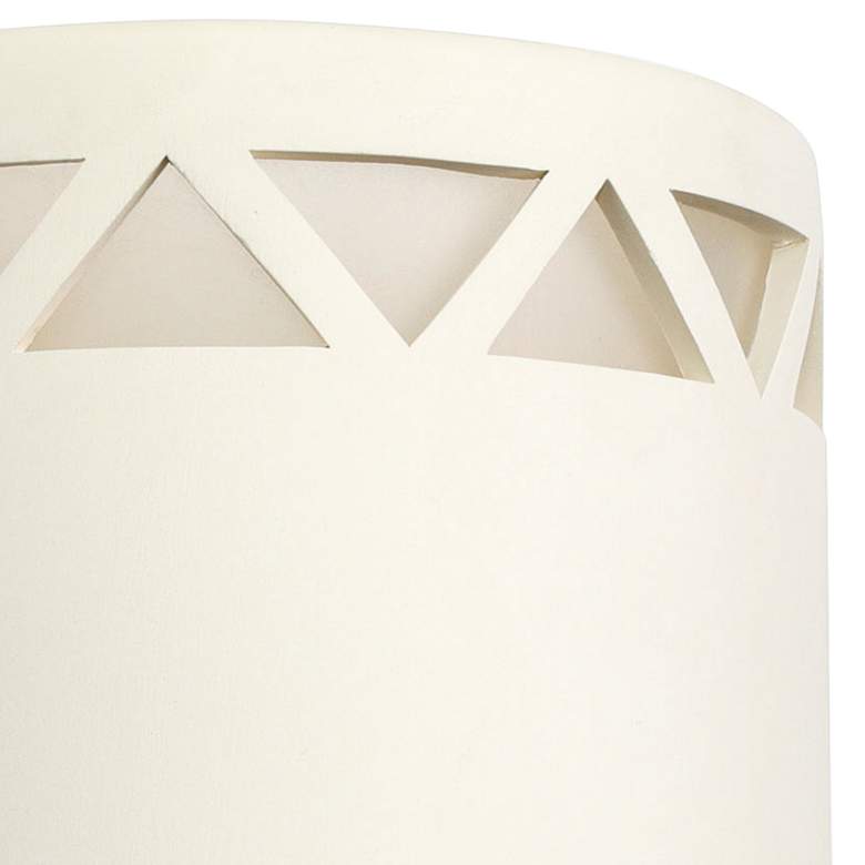 Image 3 Jaken 10" High White Row of Triangles LED Outdoor Wall Light more views