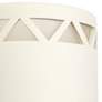 Jaken 10" High White Row of Triangles LED Outdoor Wall Light