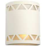 Jaken 10&quot;H Paintable White Bisque Ceramic Outdoor Wall Light