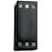 Jaken-12.5-inch-high-ceramic-black-up/down-LED-outdoor-wall-light