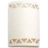 Jaken 13"H Paintable White Bisque Ceramic Outdoor Wall Light