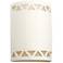 Jaken-13-inch-high-row-of-triangles-ceramic-paintable-white-up/down-LED