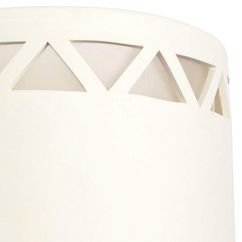 Image 3 Jaken 13" High White Row of Triangles LED Outdoor Wall Light more views