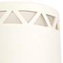 Jaken 13" High White Row of Triangles LED Outdoor Wall Light