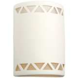 Jaken 13&quot;H Paintable White Bisque Ceramic Outdoor Wall Light