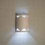 Jaken 13"H White Bisque Mesa Cutout LED Outdoor Wall Light