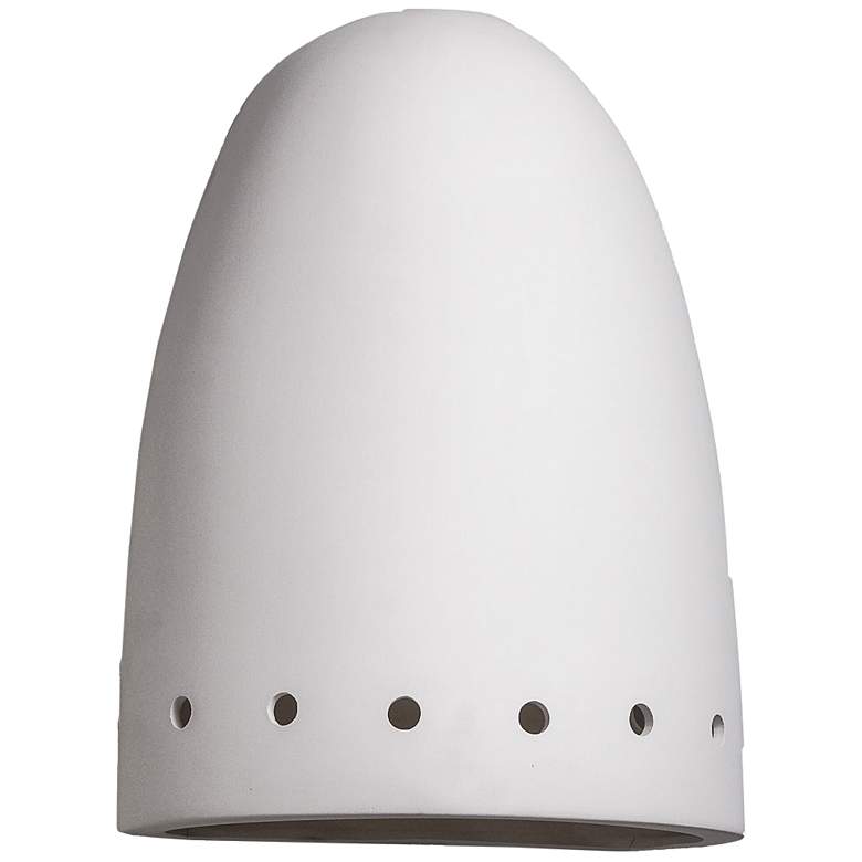 Image 2 Jaken 14" High White Row of Holes LED Outdoor Wall Light