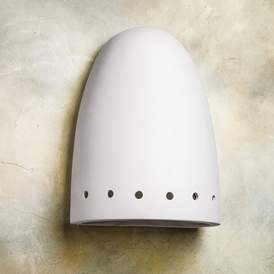 Image1 of Jaken 14" High White Row of Holes LED Outdoor Wall Light