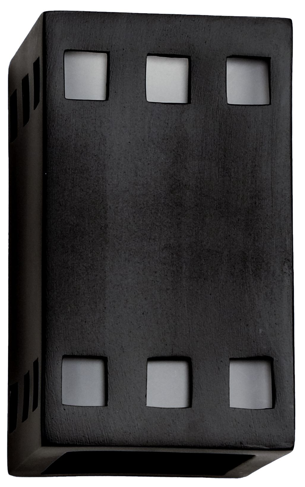 Jaken-9.5-inch-high-ceramic-black-up/down-LED-outdoor-wall-light