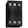 Jaken-9.5-inch-high-ceramic-black-up/down-LED-outdoor-wall-light