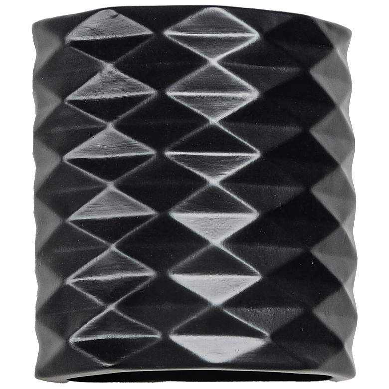 Image 2 Jaken-9.75-inch-high-ceramic-black-up/down-LED-outdoor-wall-light
