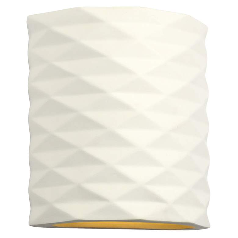 Image 1 jaken-9.75-inch-high-ceramic-paintable-white-up/down-led-outdoor-wall-light