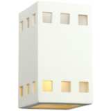 Jaken 9 1/2&quot; High Paintable White Bisque Outdoor Wall Light