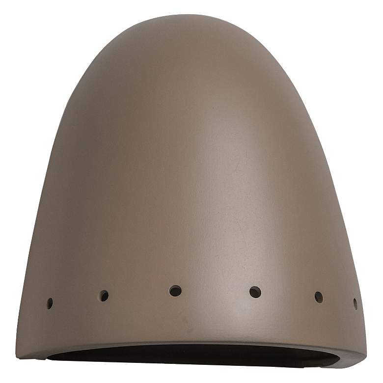 Image 2 Jaken 9 1/2" High Spice Row of Holes LED Outdoor Wall Light
