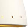 Jaken 9 1/2" High White Row of Holes LED Outdoor Wall Light