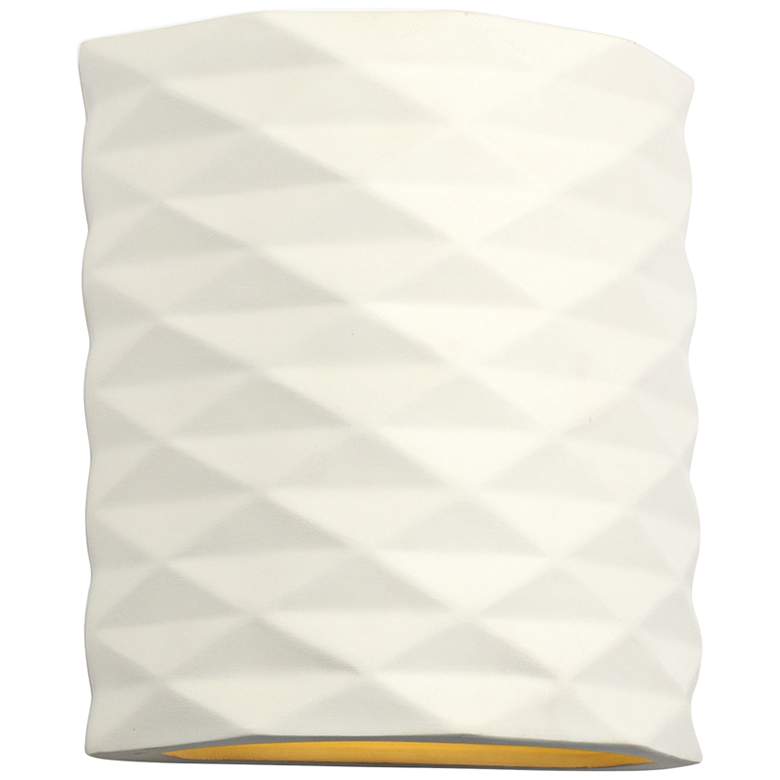 Image 2 Jaken 9 3/4"H Paintable White Bisque LED Outdoor Wall Light