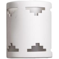 Jaken Mesa Cutout 10" Southwest White Bisque LED Outdoor Wall Light