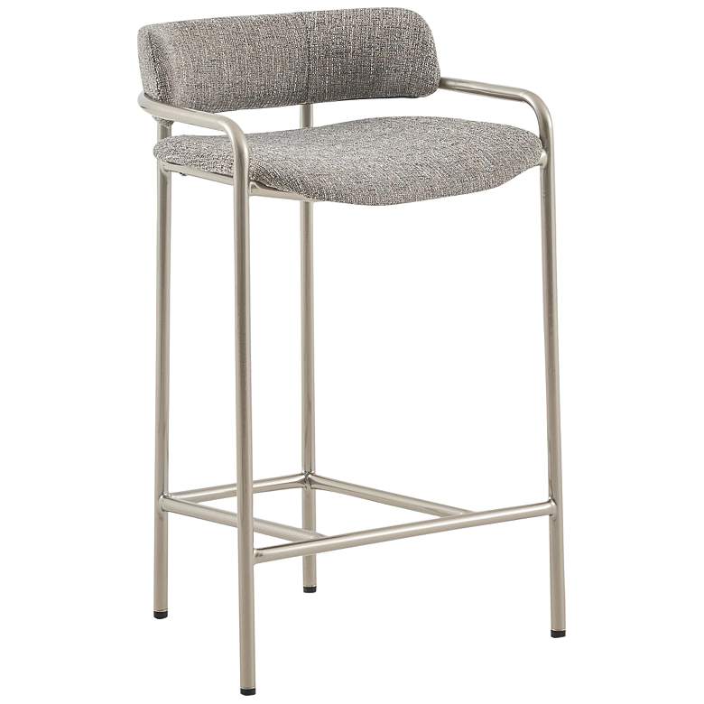 Image 1 Jakoba 25 1/4" High Brown Metal Counter Stool