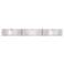 Jalene 36" Wide Brushed Nickel Art Glass 3-Light Bath Light