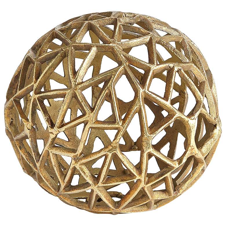 Image 1 Jali Ball-Antique Brass-Lg