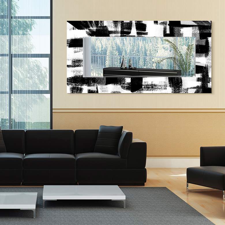 Jam Session II Printed Art Glass 36 inch x 72 inch Wall Mirror more views