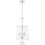 James 11" Wide Polished Nickel 3-Light Mini Pendant