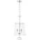 James 11" Wide Polished Nickel 3-Light Mini Pendant