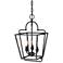 James 12" Wide Matte Black 3-Light Mini Pendant