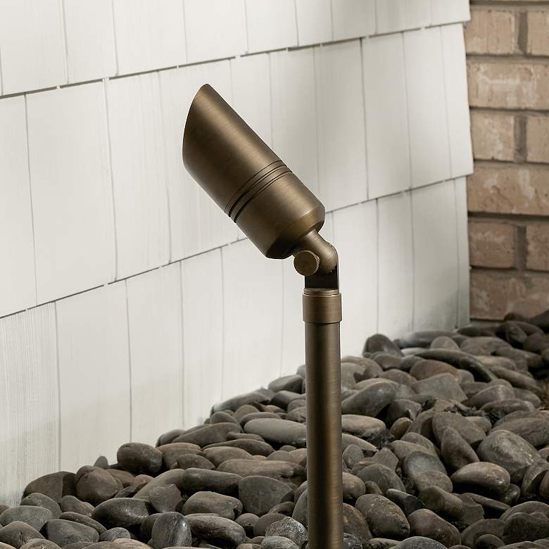 Image 6 James 13" High Centennial Brass Male Female Landscape Riser more views