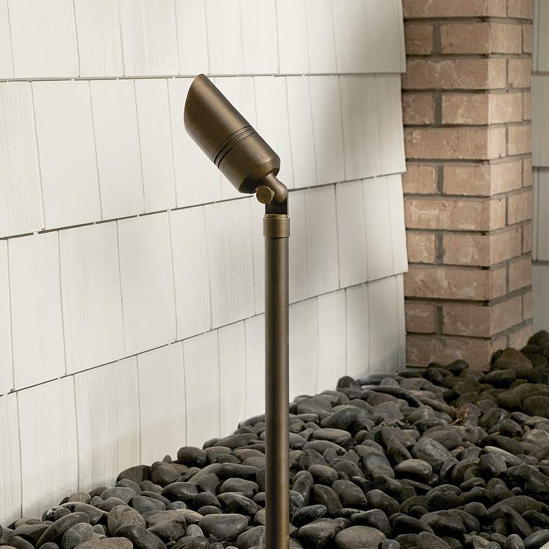 Image 6 James 19" High Centennial Brass Male Female Landscape Riser more views