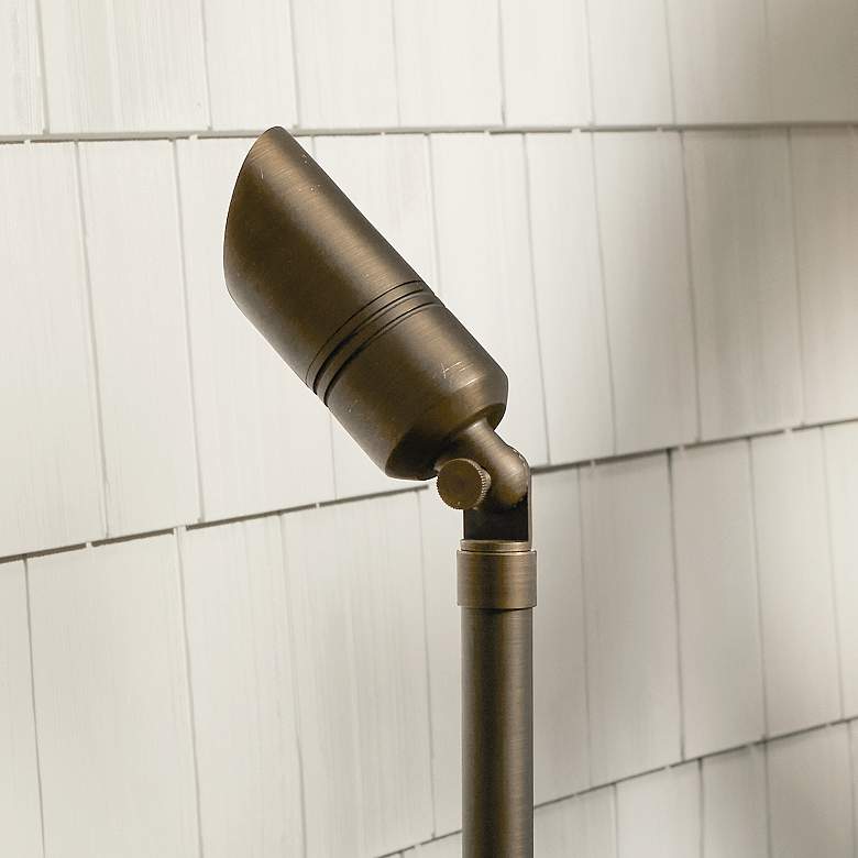 Image 7 James 19" High Centennial Brass Male Female Landscape Riser more views