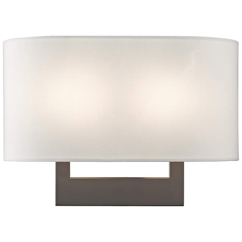 Image 2 James 9" High Bronze Rectangular Wall Sconce