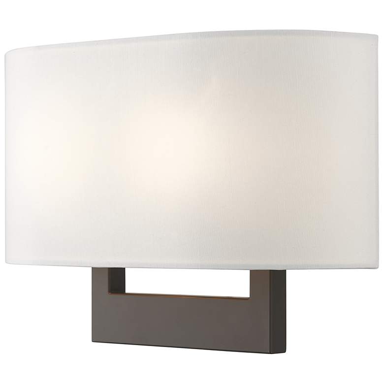 Image 6 James 9" High Bronze Rectangular Wall Sconce more views