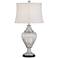 James Mercury Glass Fluted Font Table Lamp