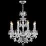 James Moder Brindisi 23" Wide Silver Chrome Crystal Chandelier