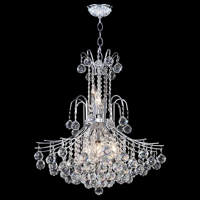 Image 1 James Moder Cascade 25" Wide Silver Chandelier