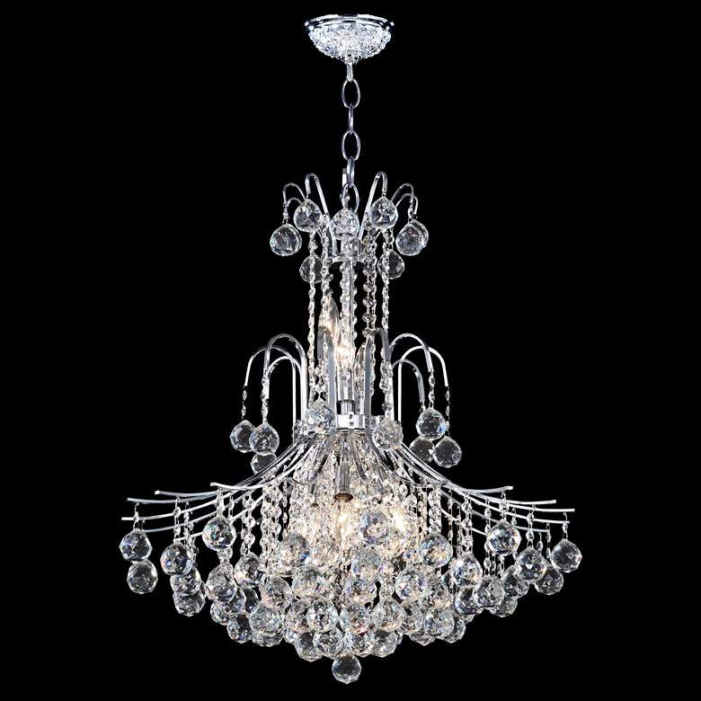 Image 1 James Moder Cascade 25 inch Wide Silver Chandelier