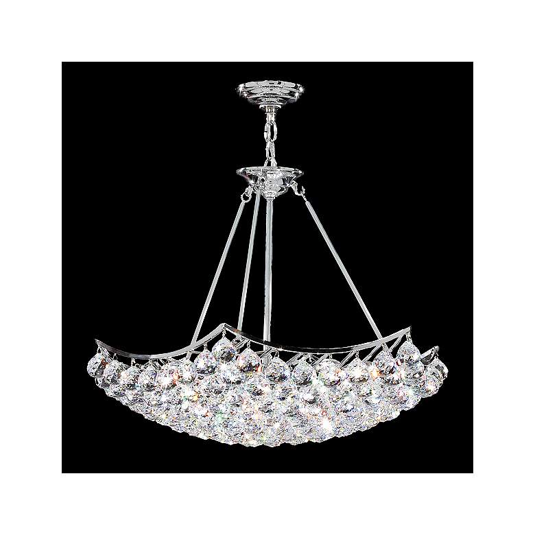 Image 1 James Moder Cascade 26" Wide Silver Crystal Chandelier