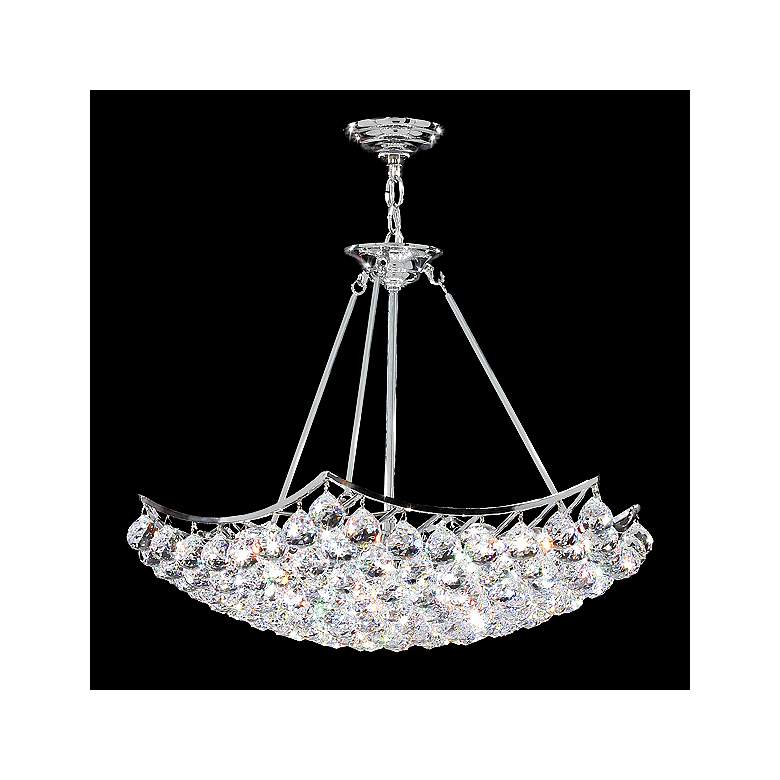 Image 1 James Moder Cascade 26 inch Wide Silver Crystal Chandelier