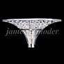 James Moder Contemporary 6" High Silver Crystal Wall Sconce