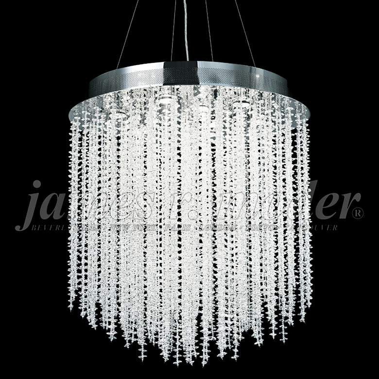 Image 1 James Moder Continental Fashion 28 inch Wide Silver Chandelier