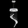 James Moder Crystal Rain 17" Wide Modern 5-Light Pendant Chandelier